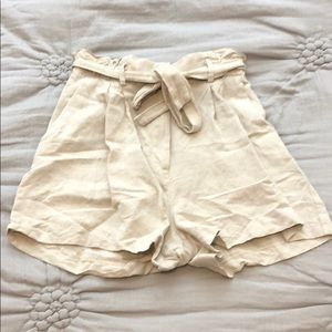 High Waisted Paperbag Shorts Size 6